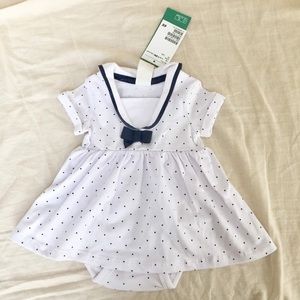 H&M baby girl sailor nautical romper skirt BOGO